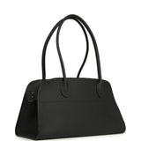 The Row Soft Margaux Shoulder 12 Bag Black Calfskin Silver Hardware - Thumbnail View 2