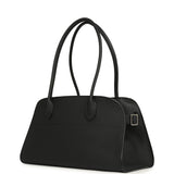 The Row Soft Margaux Shoulder 12 Bag Black Calfskin Silver Hardware - Thumbnail View 5