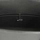 The Row Soft Margaux Shoulder 12 Bag Black Calfskin Silver Hardware - Thumbnail View 10