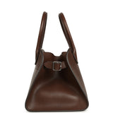 The Row Soft Margaux 10 Deep Brown Saddle Silver Hardware - Thumbnail View 3