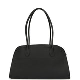 The Row Soft Margaux Shoulder 12 Bag Black Calfskin Silver Hardware - Thumbnail View 1