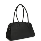 The Row Soft Margaux Shoulder 12 Bag Black Calfskin Silver Hardware - Thumbnail View 2