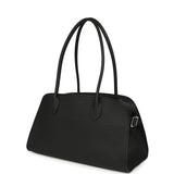 The Row Soft Margaux Shoulder 12 Bag Black Calfskin Silver Hardware - Thumbnail View 5