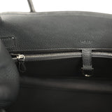 The Row Soft Margaux Shoulder 12 Bag Black Calfskin Silver Hardware - Thumbnail View 10
