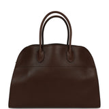 The Row Soft Margaux 15 Deep Brown Saddle Leather Silver Hardware - Thumbnail View 1