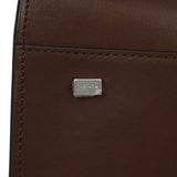 The Row Soft Margaux 15 Deep Brown Saddle Leather Silver Hardware - Thumbnail View 8
