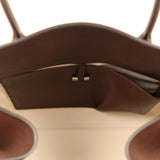 The Row Soft Margaux 15 Deep Brown Saddle Leather Silver Hardware - Thumbnail View 10