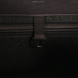 The Row Margaux 17 Bag Black Saddle, Grigio Heavy Felt Silver Hardware - Thumbnail View 8