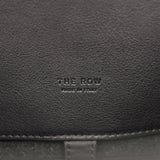 The Row Soft Margaux 15 Bag Black Saddle, Grigio Heavy Felt Silver Hardware - Thumbnail View 7