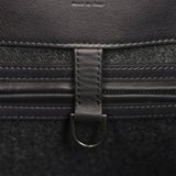 The Row Soft Margaux 15 Bag Black Saddle, Grigio Heavy Felt Silver Hardware - Thumbnail View 8