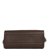 The Row Marlo 17 Tote Bag Walnut Shadow Saddle Leather Silver Hardware - Thumbnail View 6