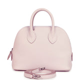 Hermes 1923 Bolide Mini Mauve Pale Verso Evercolor Palladium Hardware - Thumbnail View 4