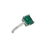 Pre-owned Tiffany Novo 2.91 Carat Emerald Engagement Ring