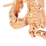 Pre-owned Van Cleef & Arpels Magic Alhambra 2 Motif Earrings Carnelian 18K Rose Gold - Thumbnail View 5
