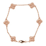 Van Cleef & Arpels Sweet Alhambra 18k Rose Gold 6 Motif Bracelet