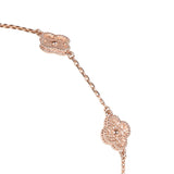 Van Cleef & Arpels Sweet Alhambra 18k Rose Gold 6 Motif Bracelet