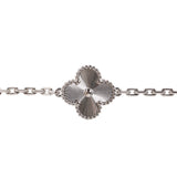 Van Cleef & Arpels Vintage Alhambra 5 Motif Bracelet 18K White Gold