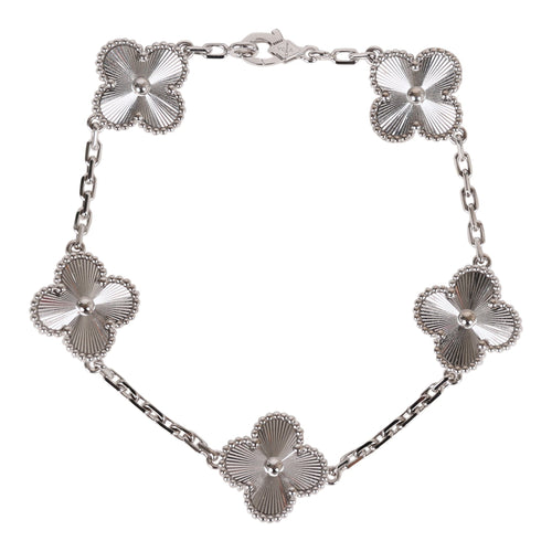 Van Cleef & Arpels Vintage Alhambra Diamond & Lapis 20 Motif Necklace –  Madison Avenue Couture