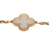 Van Cleef & Arpels Vintage Alhambra Rock Candy Crystal Bracelet 5 Motifs 18K Yellow Gold - Thumbnail View 3