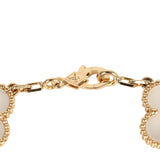 Van Cleef & Arpels Vintage Alhambra Rock Candy Crystal Bracelet 5 Motifs 18K Yellow Gold - Thumbnail View 4
