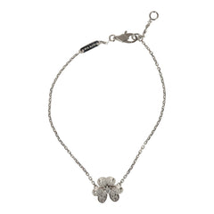 Van Cleef & Arpels Mini Frivole Bracelet Pave Diamonds & White Gold Hardware