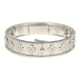 Van Cleef & Arpels Small Perlee Diamond Bracelet 18K White Gold Hardware & Diamonds