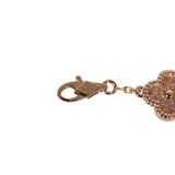 Pre-owned Van Cleef & Arpels Sweet Alhambra 6 Motif Bracelet Guilloché 18K Rose Gold - Thumbnail View 4