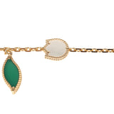 Van Cleef & Arpels Lucky Spring Butterfly 5 Motif Bracelet Lapis Lazuli, Mother of Pearl, Green Agate 18K Yellow Gold - Thumbnail View 5