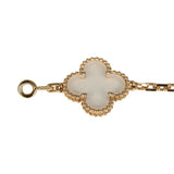 Pre-owned Van Cleef & Arpels Vintage Alhambra Rock Candy Crystal Bracelet 5 Motifs 18K Yellow Gold - Thumbnail View 4