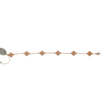 Van Cleef & Arpels Sweet Alhambra 6 Motif Bracelet Guilloché 18K Rose Gold - Thumbnail View 5