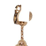Van Cleef & Arpels Magic Alhambra Turquoise 18K Yellow Gold Diamond Drop Earrings