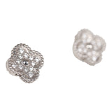 Van Cleef & Arpels Sweet Alhambra Earrings 18K White Gold and Diamonds