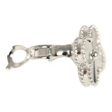 Van Cleef & Arpels Vintage Alhambra Motif Earrings Guilloché 18K White Gold Hardware - Thumbnail View 4