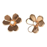 Van Cleef & Arpels Small Frivole Earrings Diamond 18K Rose Gold Hardware - Thumbnail View 3