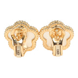Van Cleef & Arpels Lucky Spring Plum Blossom Earrings White Mother of Pearl 18K Yellow Gold - Thumbnail View 3