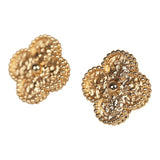 Van Cleef & Arpels Vintage Alhambra Motif Earrings 18K Yellow Gold - Thumbnail View 6