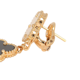 Van Cleef & Arpels Magic Alhambra 3 Motif Earrings Mother of Pearl & Onyx 18K Yellow Gold - Thumbnail View 5