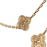 Van Cleef & Arpels Vintage Alhambra 20 Motif Necklace 18K Yellow Gold
