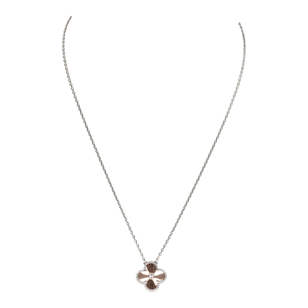 Rose Gold Van Cleef And Arpels Pendant Price Van Cleef Arpels 18