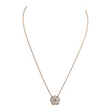 Pre-owned Van Cleef & Arpels Lucky Spring Plum Blossom Pendant Necklace White Mother of Pearl & 18K Rose Gold Hardware