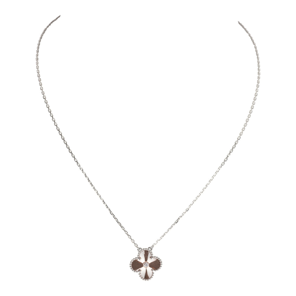 Arpels Vintage Alhambra Pendant Small Van Cleef Necklace Van Cleef