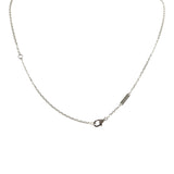 Pre-owned Van Cleef & Arpels Magic Alhambra Long Necklace 1 Motif Onyx 18K White Gold Hardware