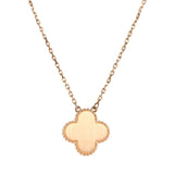 Van Cleef & Arpels 2017 Holiday Vintage Alhambra Pendant Necklace Bull's Eye 18K Rose Gold Hardware & Diamonds