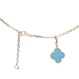 Van Cleef & Arpels Magic Alhambra 6 Motif Necklace Blue Agate 18K White Gold Hardware - Thumbnail View 5