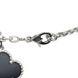 Van Cleef & Arpels Magic Alhambra 6 Motif Necklace Onyx 18K White Gold Hardware - Thumbnail View 6
