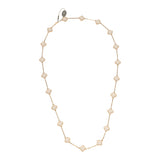 Van Cleef & Arpels Vintage Alhambra Clear Rock Candy Crystal 20 Motif Necklace 18K Yellow Gold - Thumbnail View 5