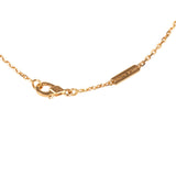 Van Cleef & Arpels Rose de Noel Mini Pendant Necklace Turquoise 18K Yellow Gold and Diamonds - Thumbnail View 6