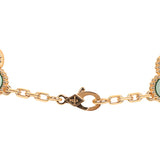Van Cleef & Arpels Vintage Alhambra 20 Motif Long Necklace Malachite 18K Yellow Gold - Thumbnail View 5