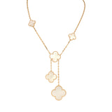 Van Cleef & Arpels Magic Alhambra 6 Motif Necklace Mother of Pearl 18K Yellow Gold - Thumbnail View 1