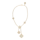 Van Cleef & Arpels Magic Alhambra 6 Motif Necklace Mother of Pearl 18K Yellow Gold - Thumbnail View 2